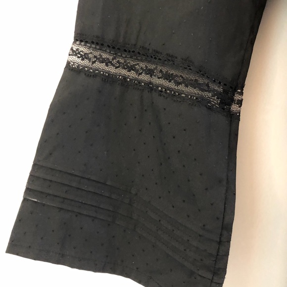 2B BEBE | Black Button Up Blouse Top Small - Picture 5 of 7